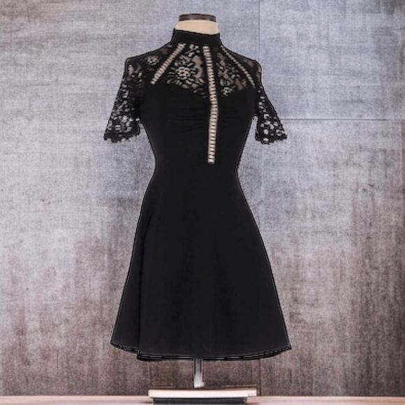 ASOS High Neck Lace Dress | SIZE 4 - Picture 1 of 6